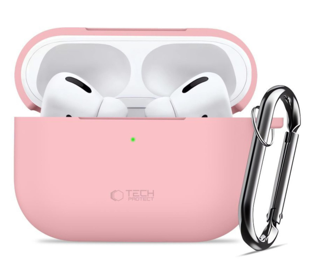 Tech-Protect Silicone Hook Do Apple Airpods Pro 3 Dusty Pink - 1367340 - zdjęcie 2